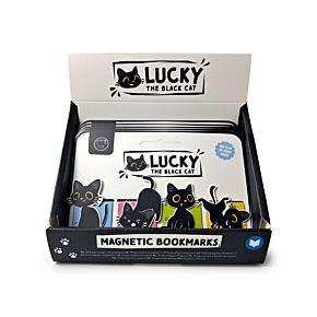 Lucky Black Cat Magnetic Bookmarks