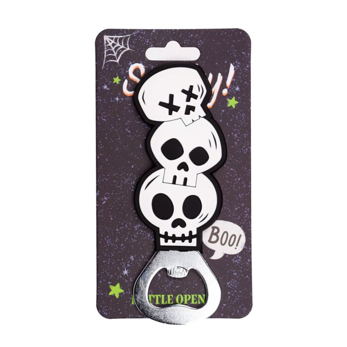 Spooky Skulls Pvc Bottle Opener