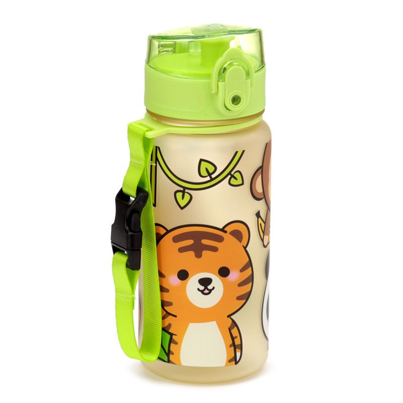 Shatterproof 350ml Pop Top Adoramals Wild Animal Water Bottle