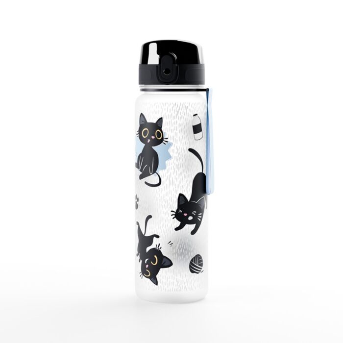 Shatterproof 600Ml Water Bottles Lucky Black Cat