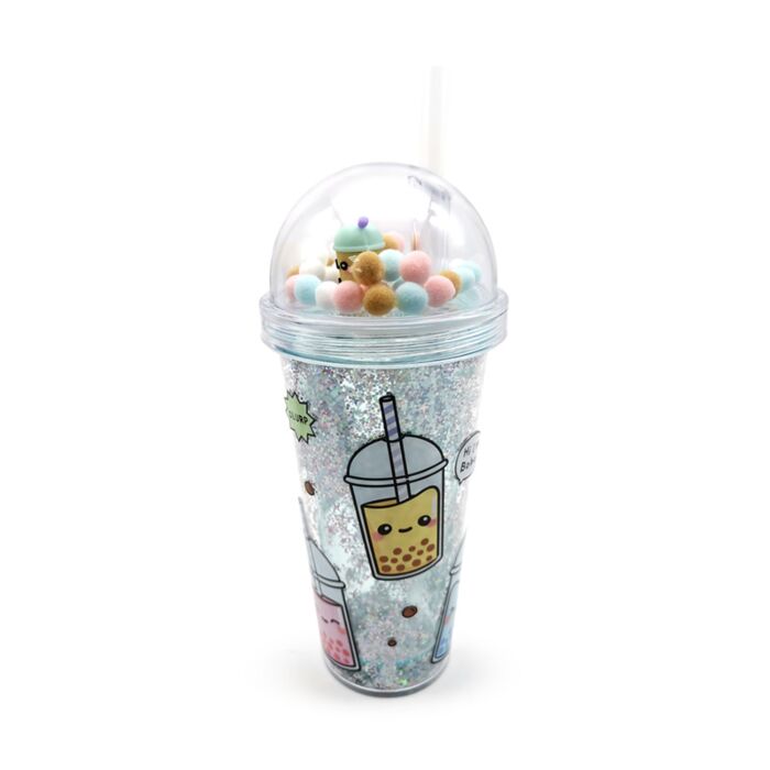 Bubble Tea Foodiemals Double Wall Cup With Charms