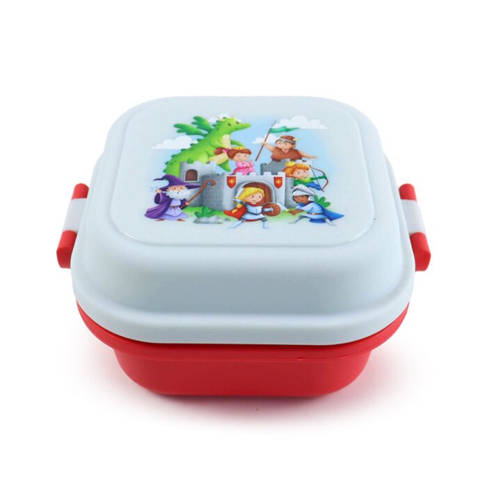 Clip Lock Lunch Box Knights And Dragons