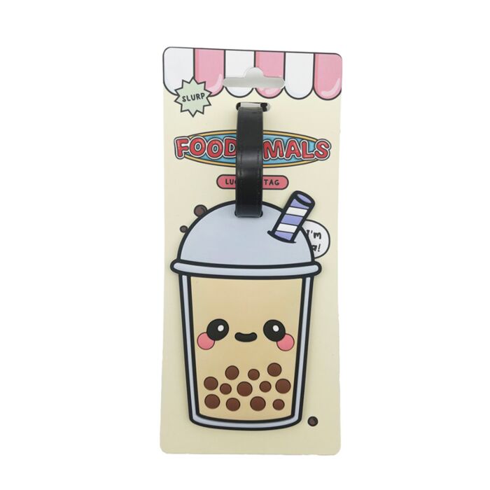 Foodiemals Bubble Tea- Pvc Luggage Tag