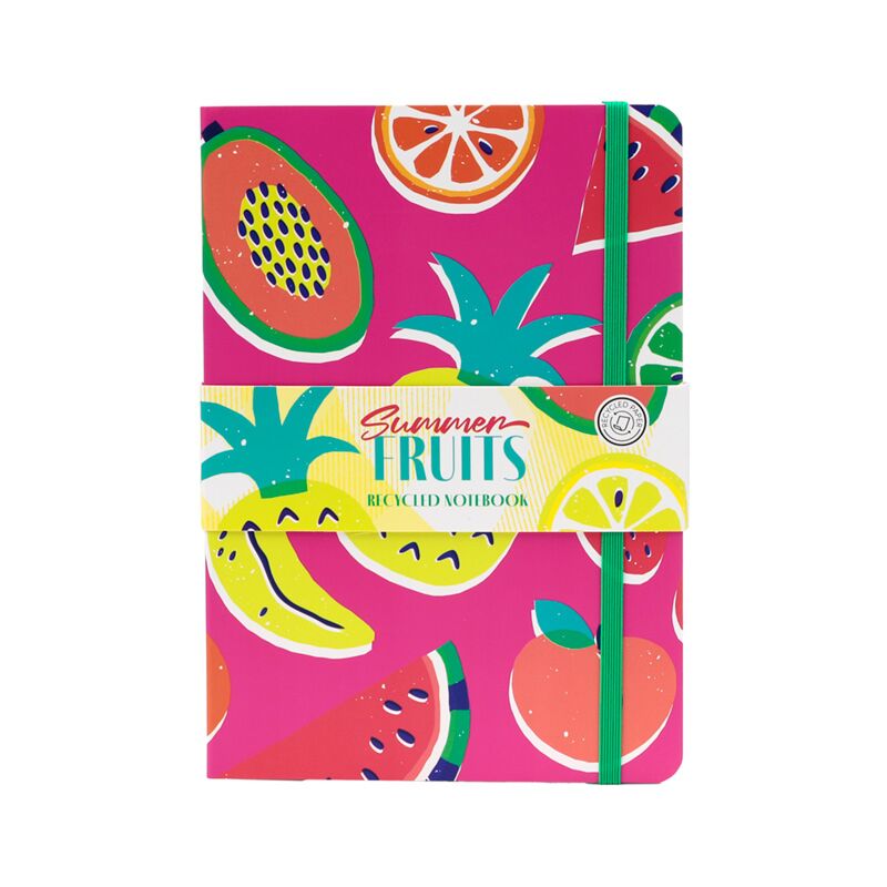 Summer Fruits Recycled Paper A5 Notebook