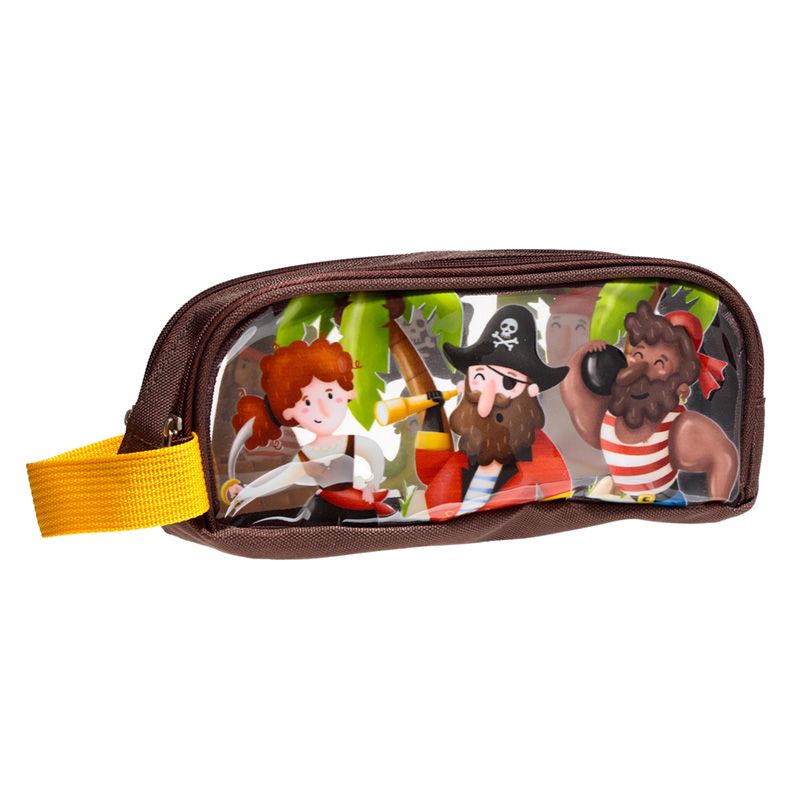 Jolly Rodger Pirates Clear Pencil Case