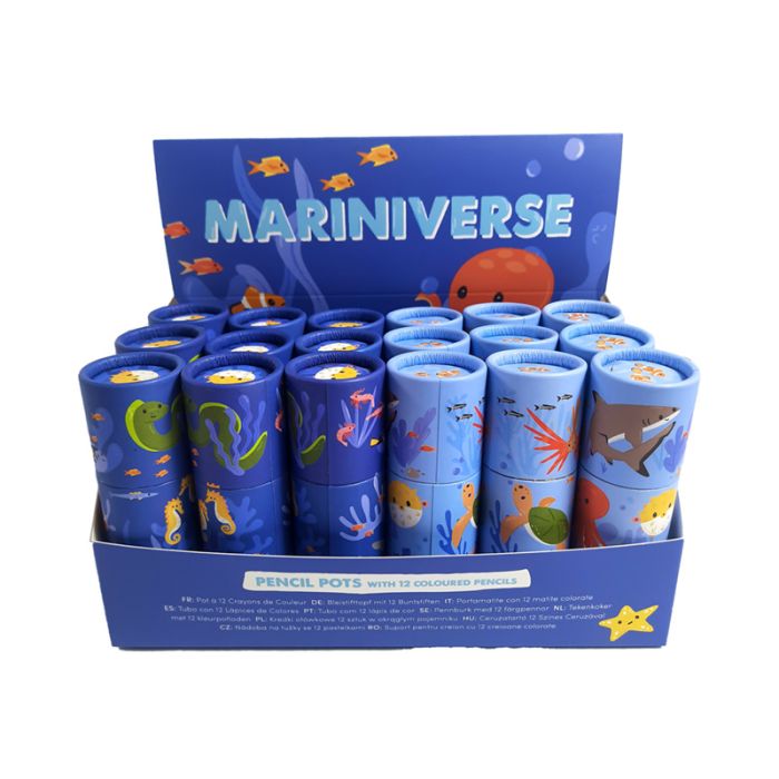 Mariniverse Pencil Pot With 12 Pencils