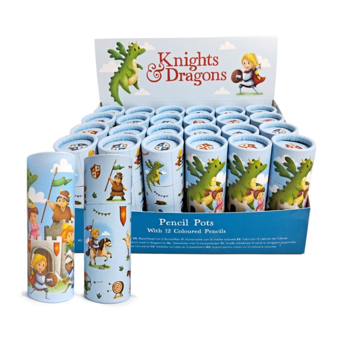 Knights And Dragons Pencil Pot