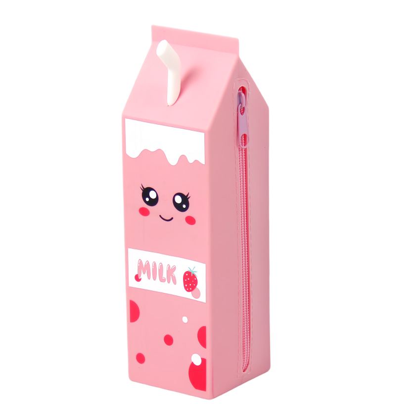 Milk Carton Pencil Case - Pink