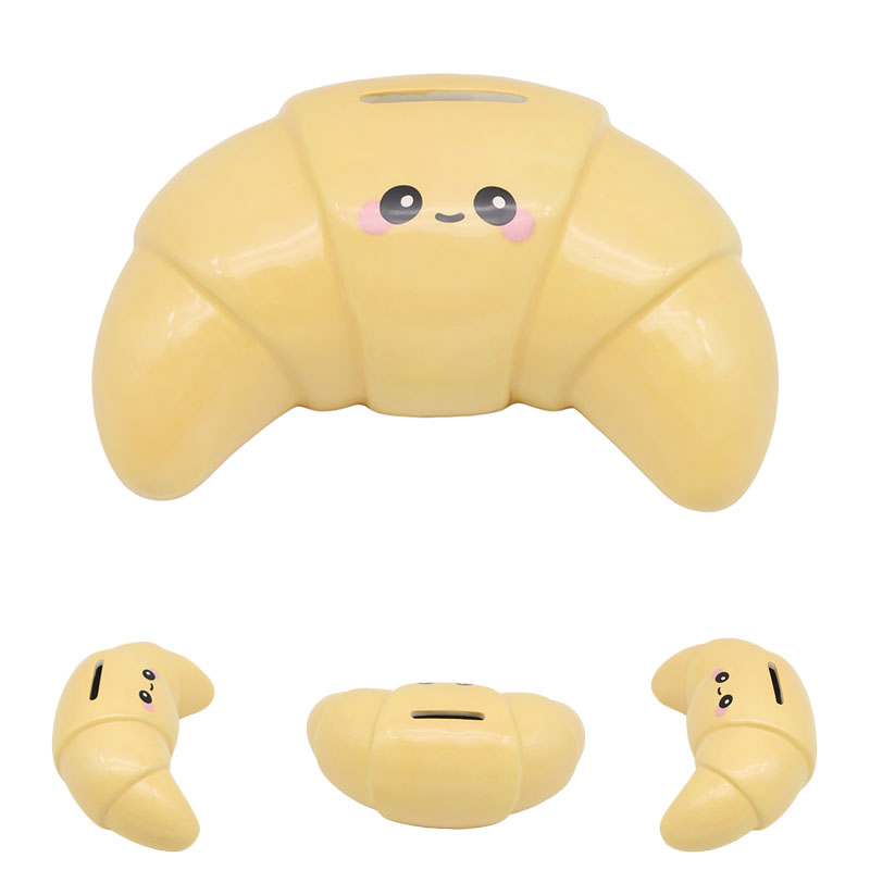Foodiemals Ceramic Collection Croissant  Money Box