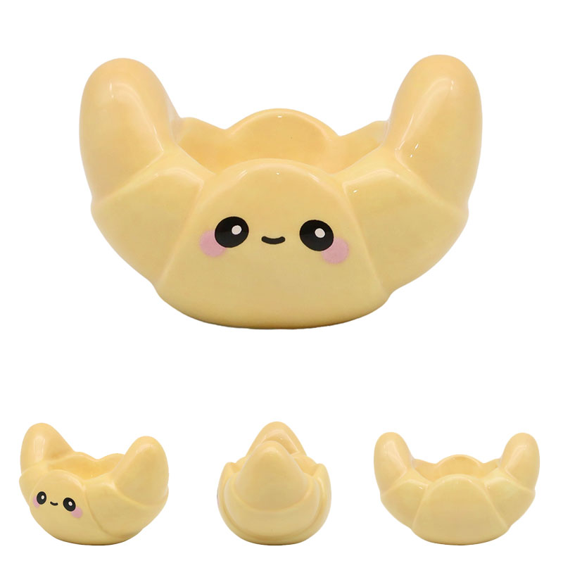 Foodiemals Ceramic Collection Croissant Egg Holder