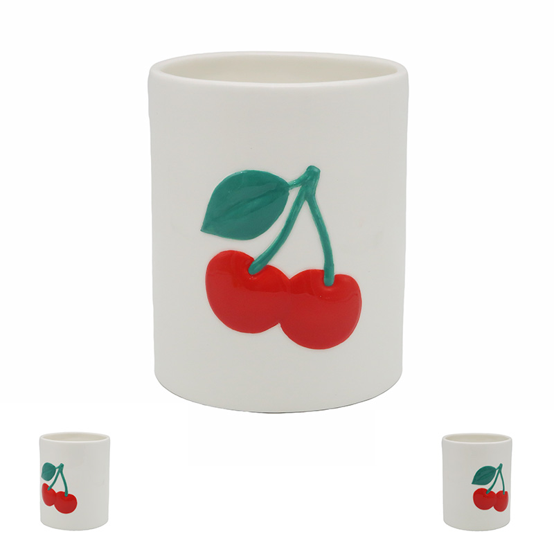 Cherries - Vase, Embossed