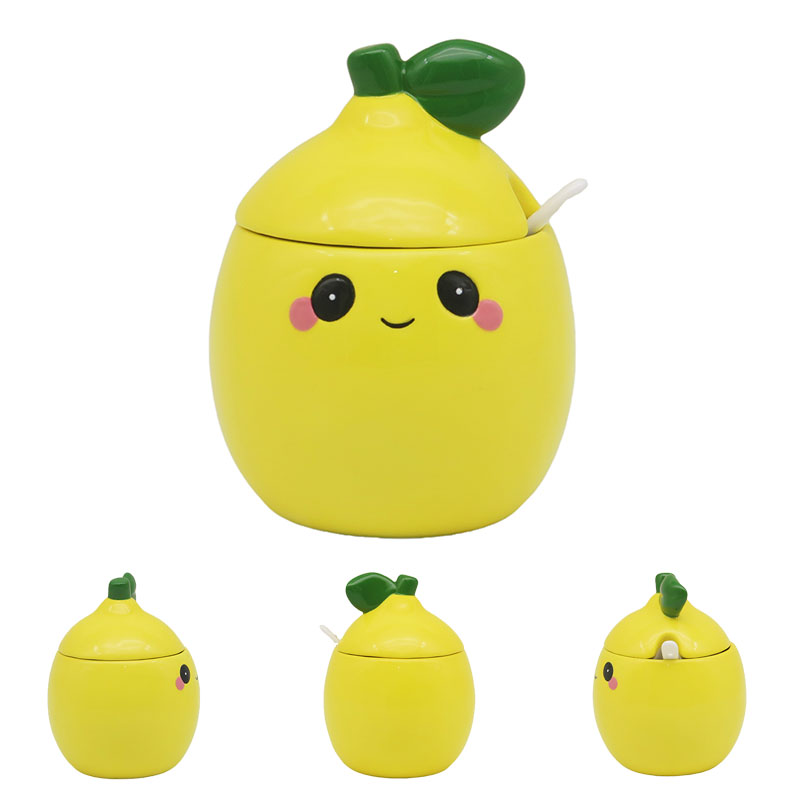 Lemon Pot With Lid And Spoon