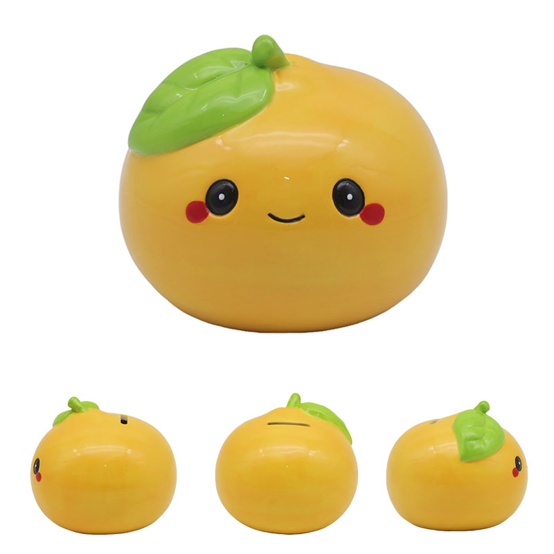 Foodiemals Ceramic Collection Orange Money Box