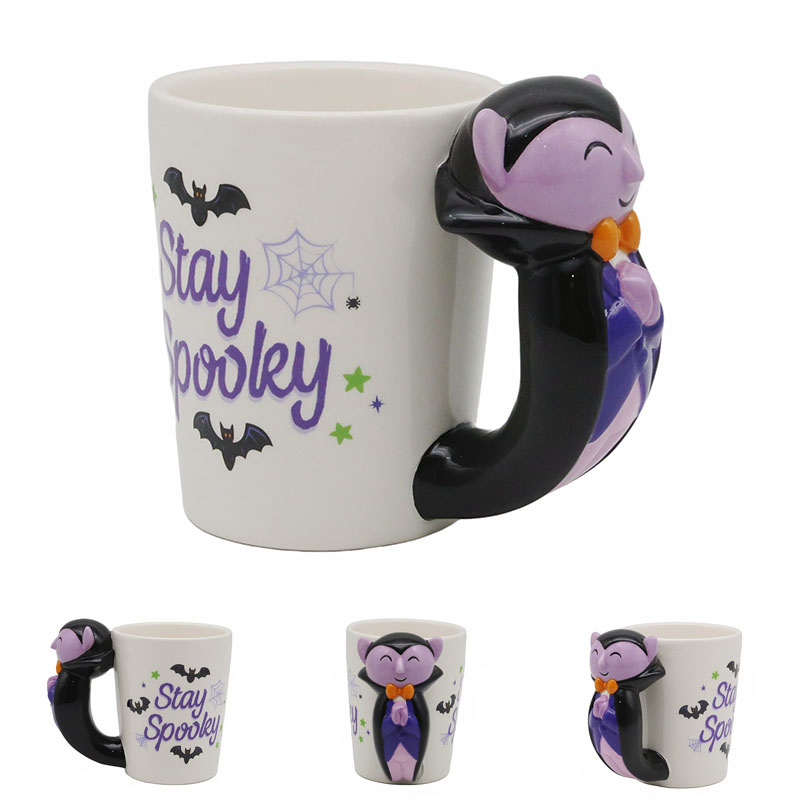 Dracula Shaped Handle Mug