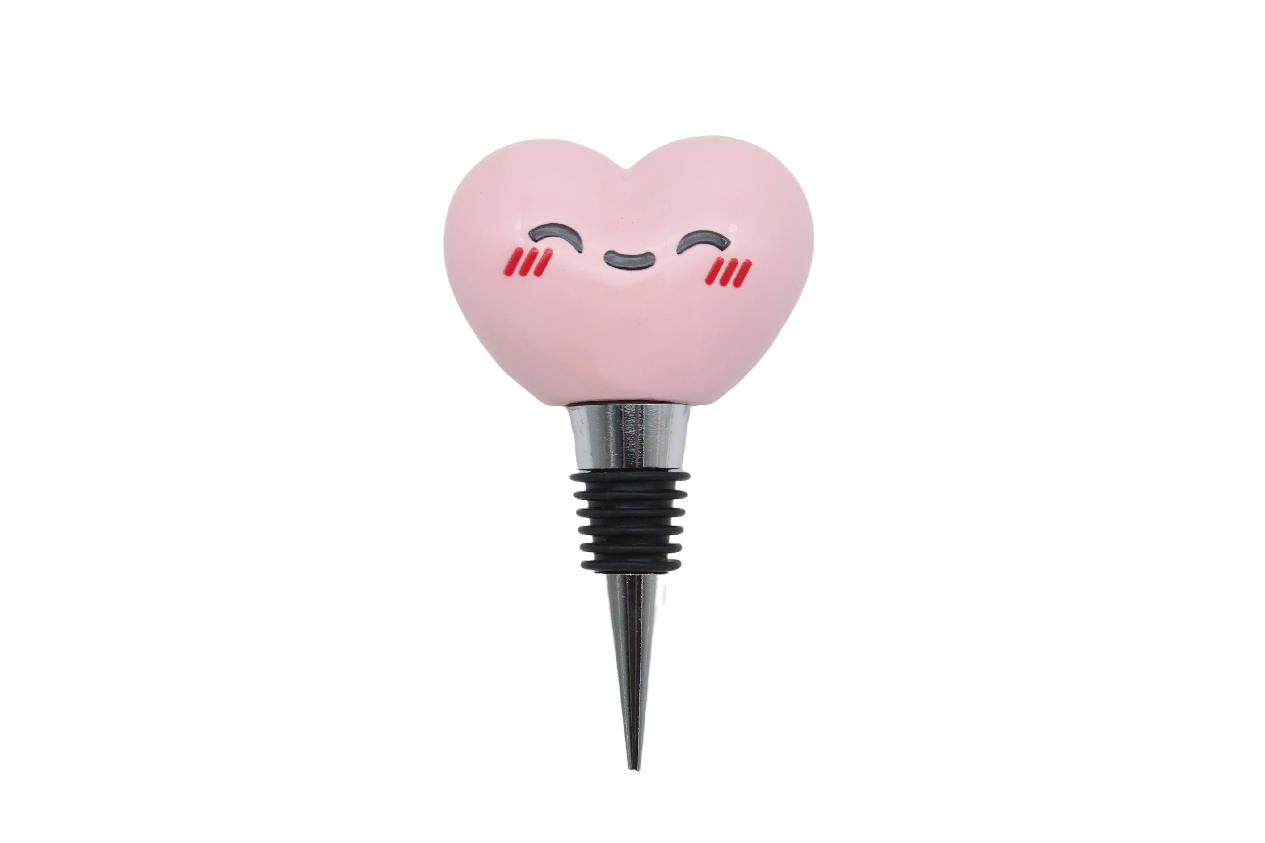 Foodiemals - Pink Heart Bottle Stopper