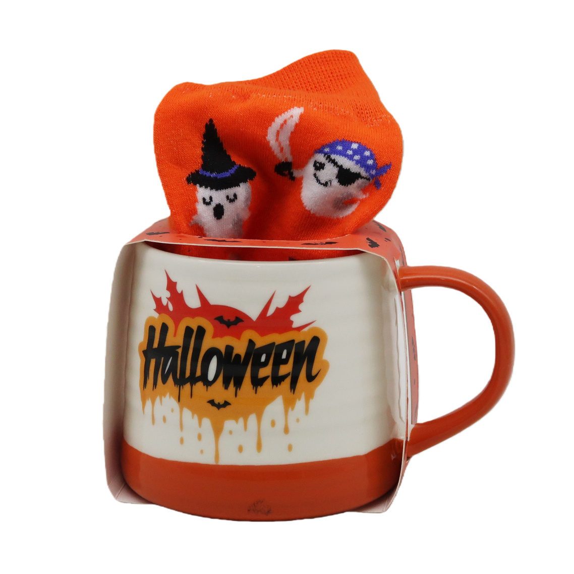 Halloween Mug & Sock, Small Bat