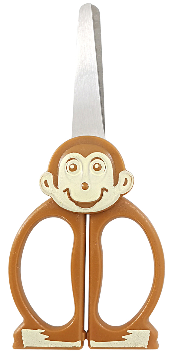 Safety Scissors - Printed Handle - Monkey