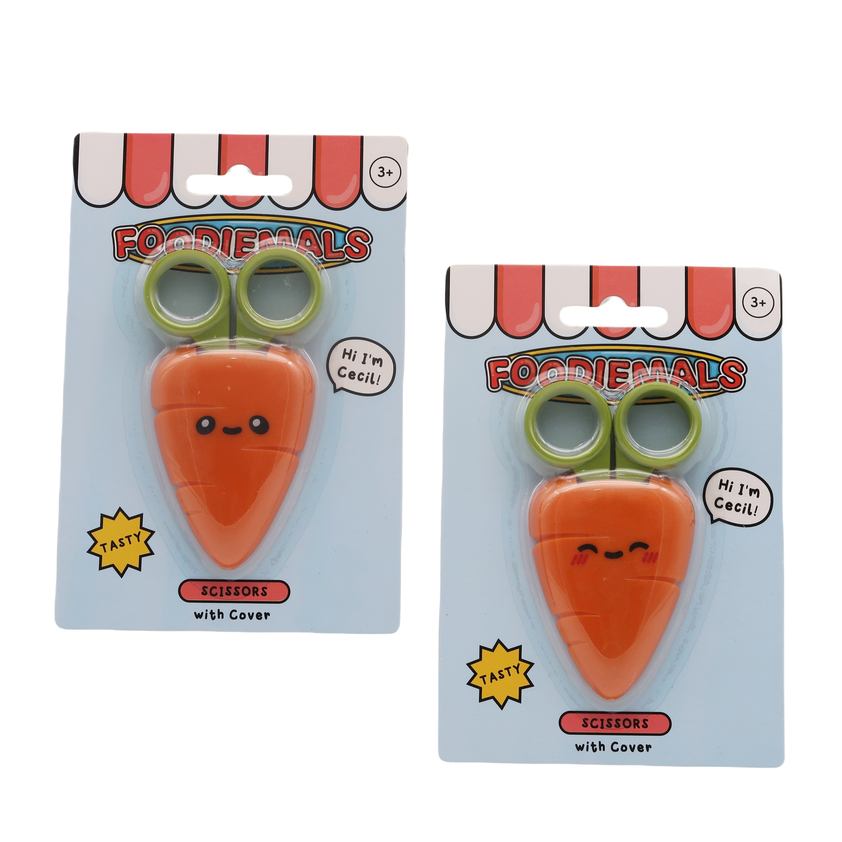 Safetfy Scissors In Carrot Sleeve