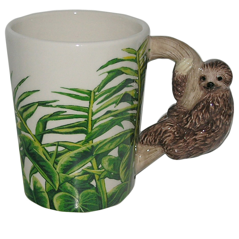 Sloth Shaped Handle Mug