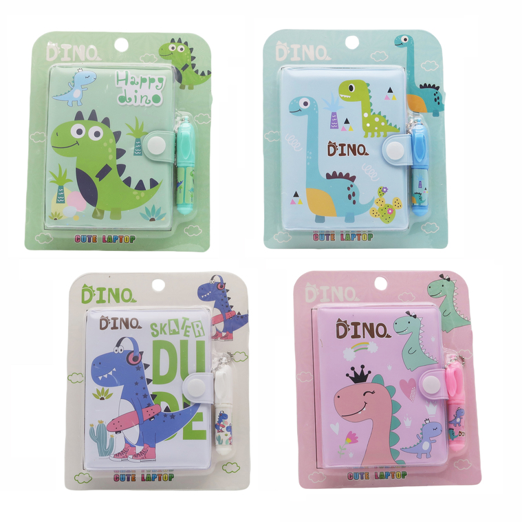 Mini Notebook And Pen Set - 43 Sheest - 80Gm - Dinosaur