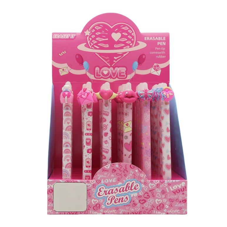 Ereasable Pen - Love - 6 Assorted