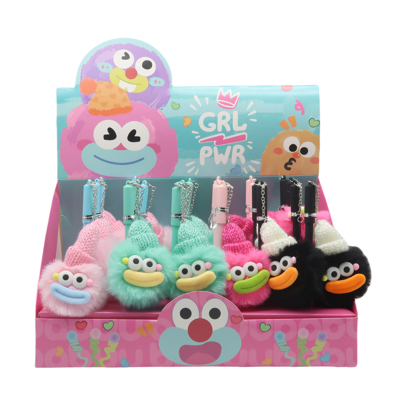 Pompom Pen Girl Power, Beanie Hat, With Mouth