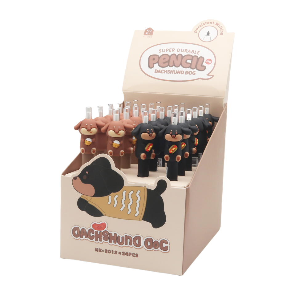 Gel Pen Dachshiund Dog - 2 Assort