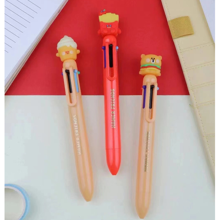 Burger, Fries, Icecream 6 Colour Pen