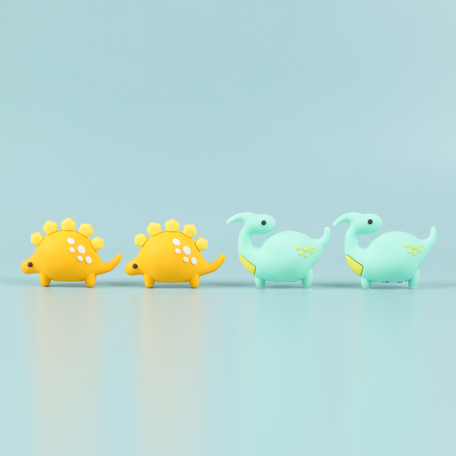 Dinosaur Pencil Sharpener - 2 Assorted Green / Yellow