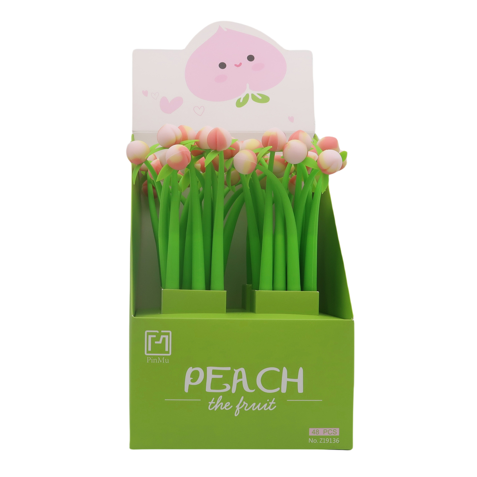 Peach Silicone Pen - One Colour