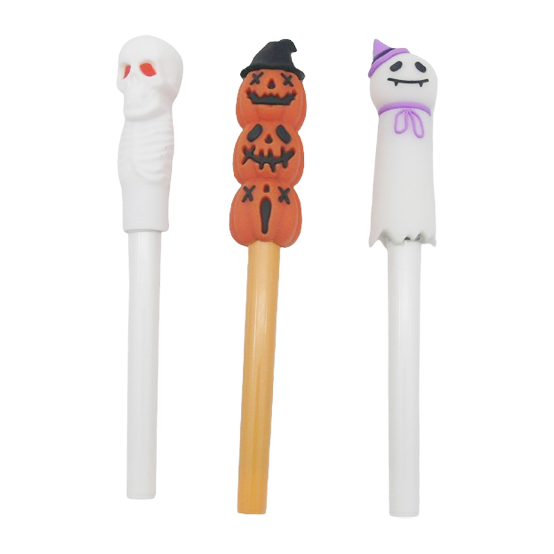 Halloween Long Life Pen, Ghost, Skeleton, Pumpkin
