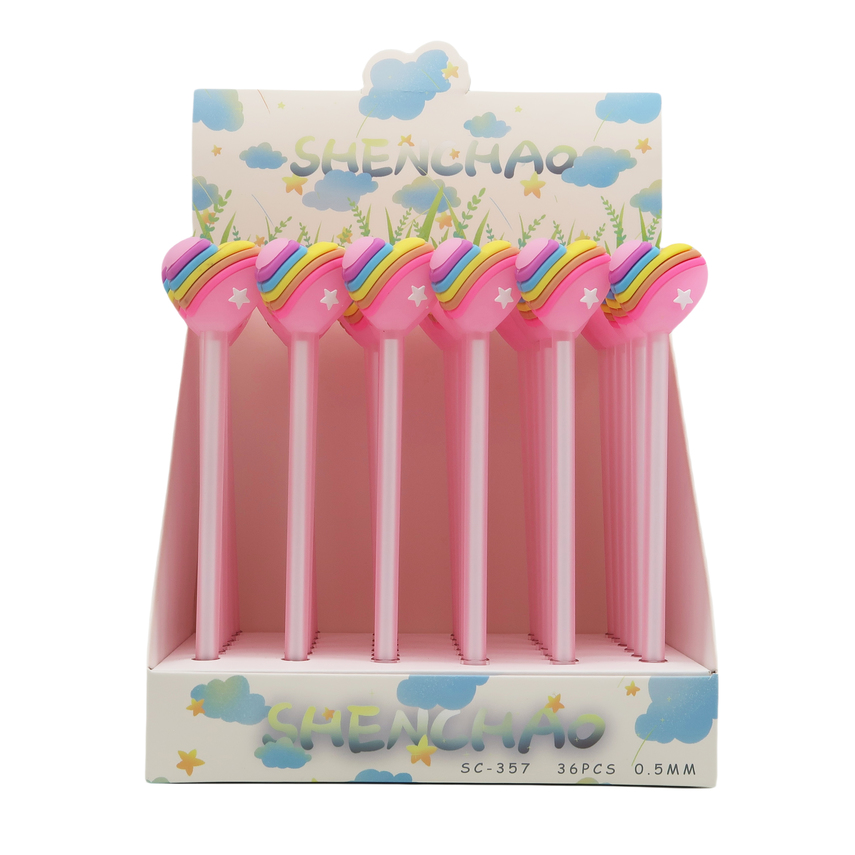 Rainbow Heart O.5 Mm Gel Pen - One Design