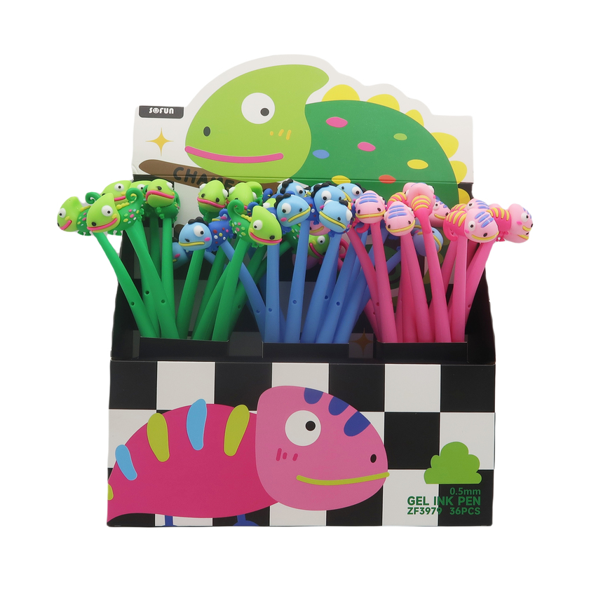 Chamelion Silicone 0.5 Mm Gel Ink Pen - 4 Colours Assorted