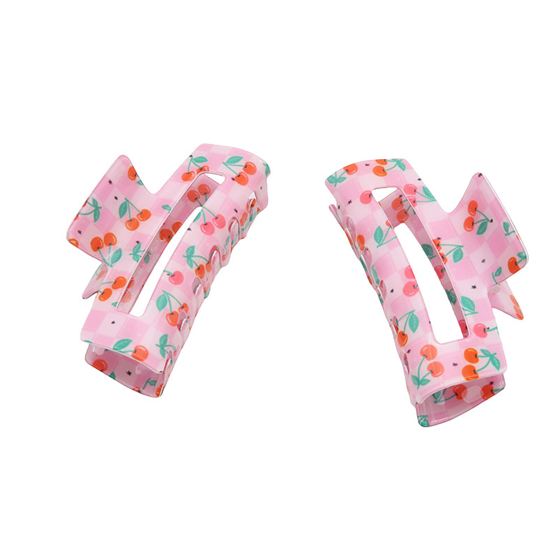 8 Cm Hair Claw - Cherries