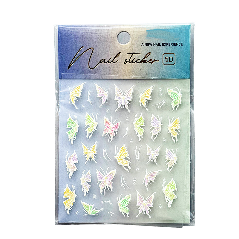 Pastel Butterfly-Nail Stickers