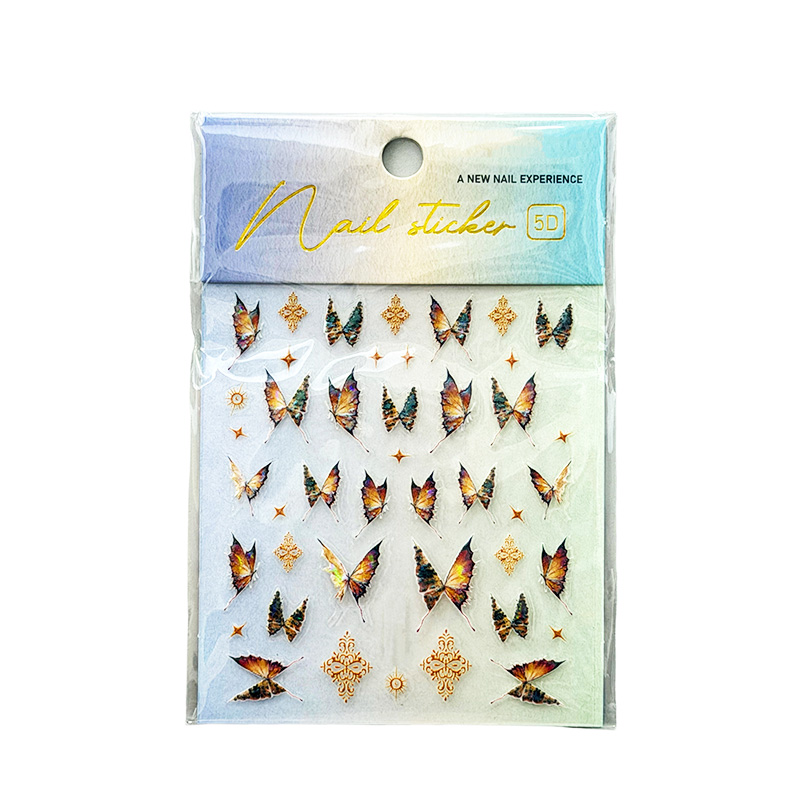 Metallic Butterfly-Nail Stickers