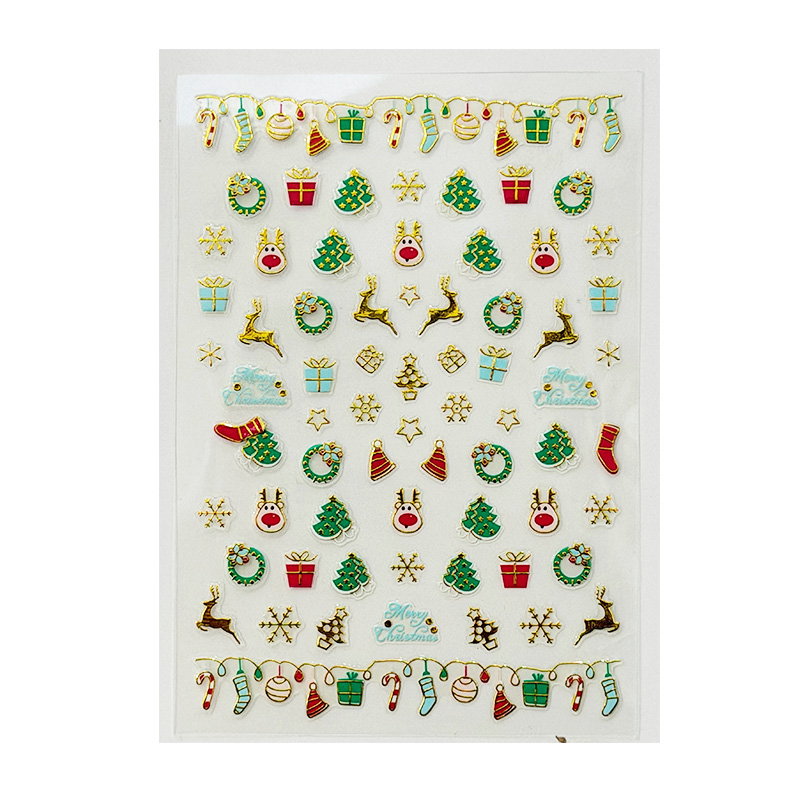 Metallic Christmas-Nail Stickers