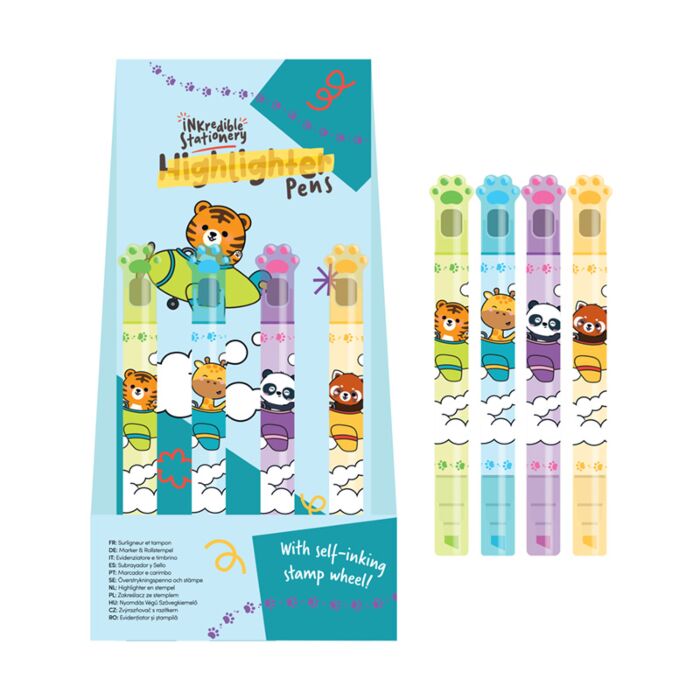 Adoramals Wild Highligter With Stamp Wheel Pen
