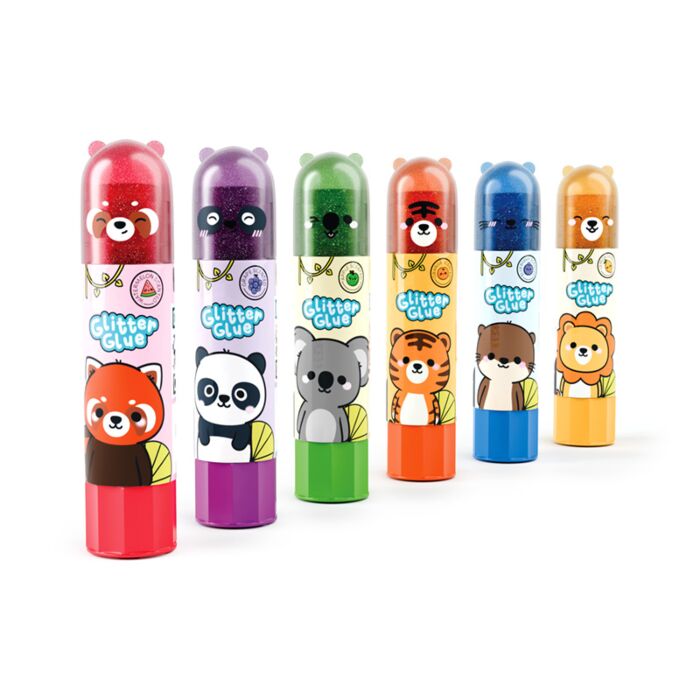 Adoramals Wild Scented Glitter Glue Sticks