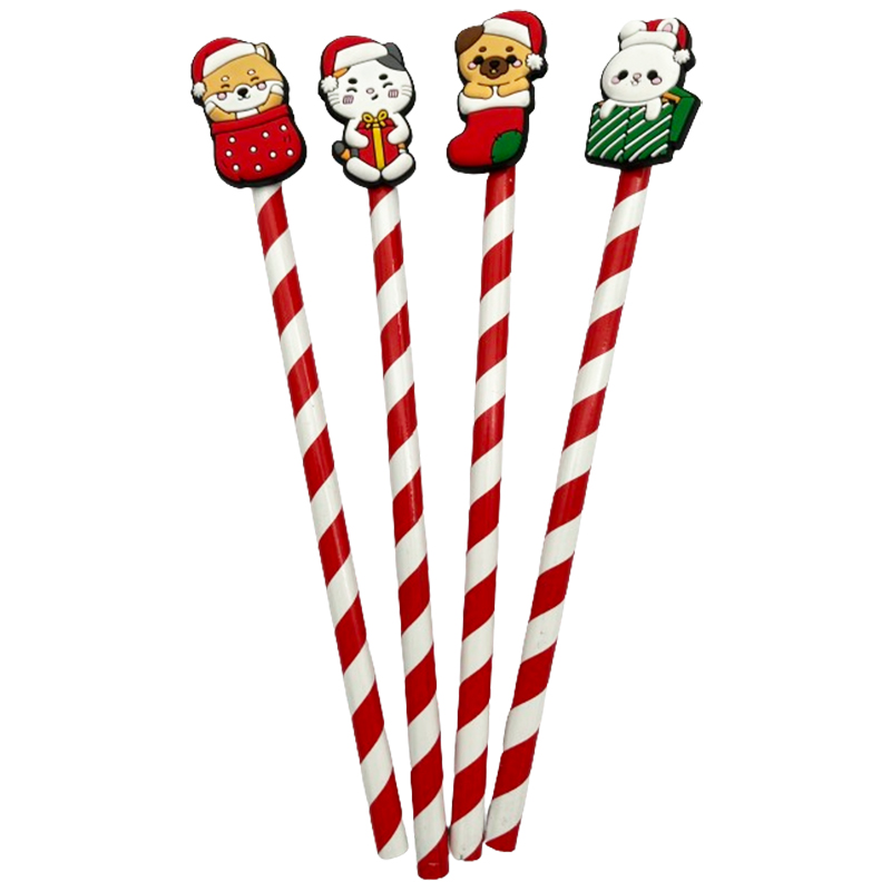 Christmas Adoramals Pencil With Pvc Topper