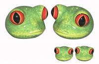  TREE FROG HEAD SALT AND PEPPER 