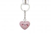  Pink Hearts J'Adoramals Keychain with Face 