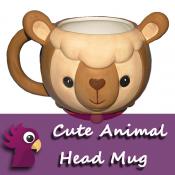  animal head mugs – cute 