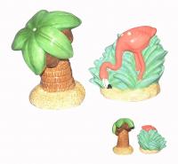  FLAMINGO AND PALM TREE SALT AND PEPPER 