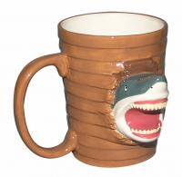  Mug, Shark coming out of boat 