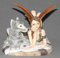  Laying Snow Fairy and Wolf 