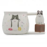  Shaped Handle Cat Mug OCTC25 