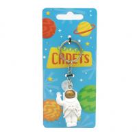  Astronaut (Standing) Keychain, Gold Mask 