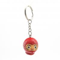  Daruma Keychain, Red 