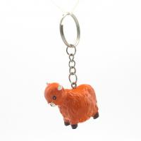  Highland Cow Keychain, Cartoon 